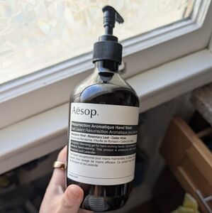 Empty Aesop Resurrection Aromatique Hand Wash Bottle